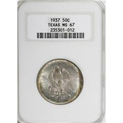 1937 50C Texas MS67 NGC