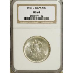 1938-D 50C Texas MS67 NGC