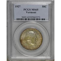 1927 50C Vermont MS65 PCGS