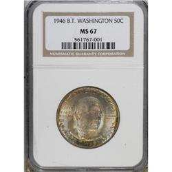 1946 50C Booker T. Washington MS67 NGC