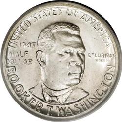 1947-S 50C Booker T. Washington MS67 PCGS