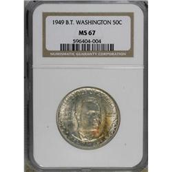 1949 50C Booker T. Washington MS67 NGC