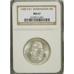 1949-S 50C Booker T. Washington MS67 NGC