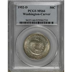 1952-D 50C Washington-Carver MS66 PCGS