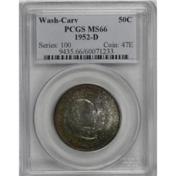 1952-D 50C Washington-Carver MS66 PCGS