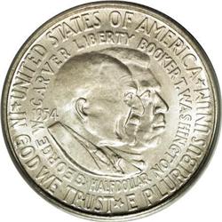 1954-D 50C Washington-Carver MS66 PCGS