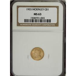 1903 G$1 Louisiana Purchase/McKinley MS63 NGC