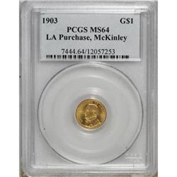 1903 G$1 Louisiana Purchase/McKinley MS64 PCGS