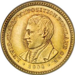 1904 G$1 Lewis and Clark MS64 NGC