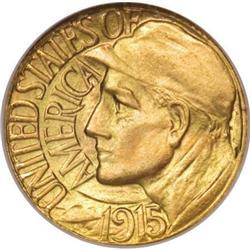 1915-S G$1 Panama-Pacific Gold Dollar MS67 NGC