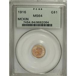 1916 G$1 McKinley MS64 PCGS