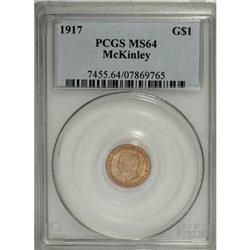 1917 G$1 McKinley MS64 PCGS