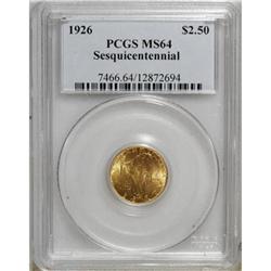 1926 $2 1/2 Sesquicentennial MS64 PCGS