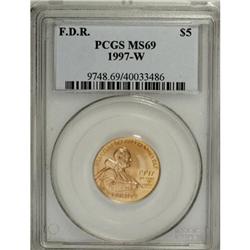 1997-W G$5 Franklin D. Roosevelt Gold Five