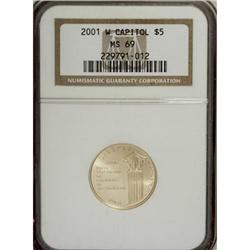 2001-W $5 Capitol Visitor's Center Half Eagle