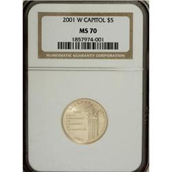 2001-W $5 Capitol Visitor's Center Half Eagle