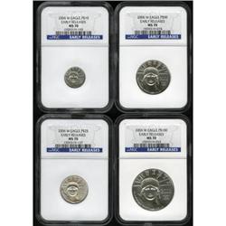 2006-W Platinum Eagle Set MS70 NGC