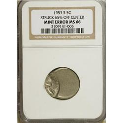 1953-S 5C MS66 NGC