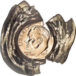 1999-P 10C MS65 ANACS 3-Piece Obverse Die Cap