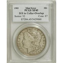 1903 $1--Struck Twice in Collar With