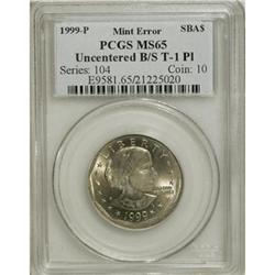 1999-P SBA$ Susan B. Anthony Dollar--Uncentered