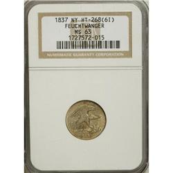 1837 1C Feuchtwanger Cent MS63 NGC