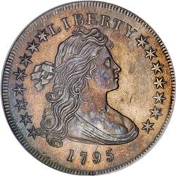 1795 $1 Draped Bust, Off Center MS61 NGC