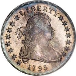 1795 $1 Draped Bust, Centered AU58 NGC