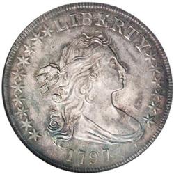 1797 $1 10x6 Stars, Large Letters MS63 NGC