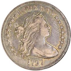 1797 $1 9x7 Stars, Small Letters XF45 NGC