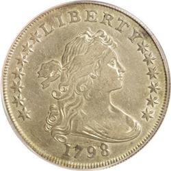 1798 $1 Large Eagle, Wide Date AU50 PCGS