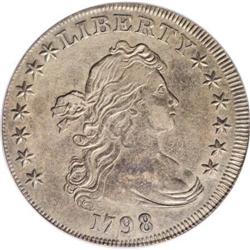 1798 $1 Large Eagle--Improperly Cleaned--NCS. XF