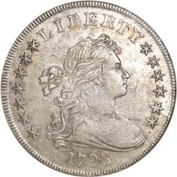 1798 $1 Large Eagle AU58 NGC