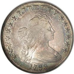 1799 $1 7x6 Stars VF35 NGC