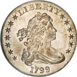 1799 $1 7x6 Stars MS62 PCGS