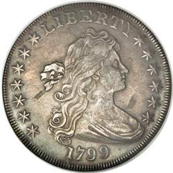 1799 $1 7x6 Stars AU50 NGC