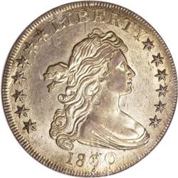 1800 $1 Dotted Date AU58 NGC