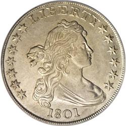 1801 $1 AU50--Improperly Cleaned--NCS. AU