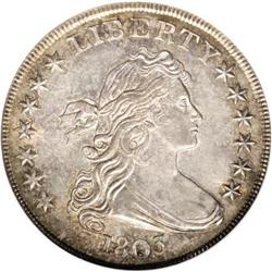 1803 $1 Small 3 MS64 NGC