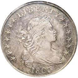 1803 $1 Large 3 MS62 NGC