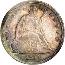 1840 $1 MS63 NGC