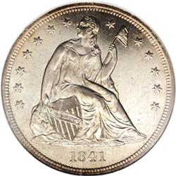1841 $1 MS65 NGC