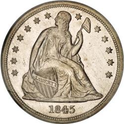 1845 $1 MS61 NGC