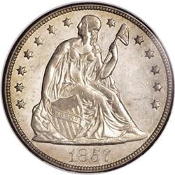 1857 $1 MS63 Prooflike NGC
