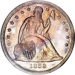 1859-S $1 MS63 NGC