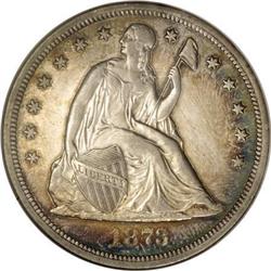 1873-CC $1 AU55 NGC