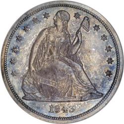 1843 $1 PR64 NGC