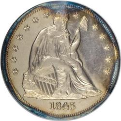 1845 $1 PR64 NGC