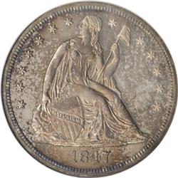 1847 $1 PR63 NGC