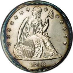 1848 $1 PR62 NGC